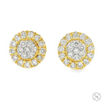 Round Diamond Cluster Earrings 70871 - Image 1