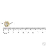 Round Diamond Cluster Earrings 70871 - Image 5