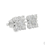 Diamond Cluster Square Studs 70739 - Image 2