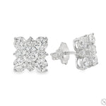 Diamond Cluster Square Studs 70739 - Image 3