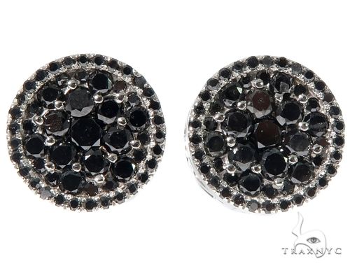14K Gold Diamond Stud Earrings, photo 2 of 5