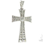 Diamond Cross with a Center Stone 64074 - Image 1