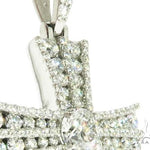 Diamond Cross with a Center Stone 64074 - Image 3