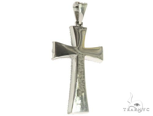 Diamond Cross with a Center Stone 64074 - Image 5