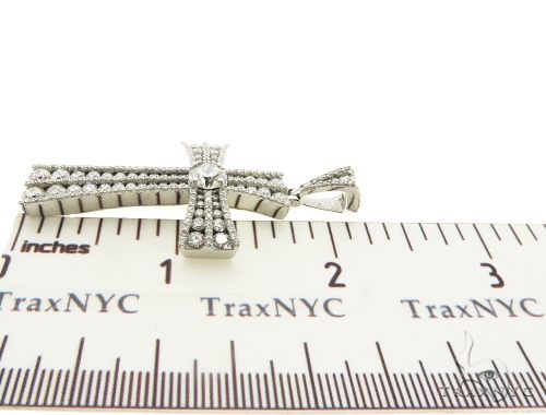 Diamond Cross with a Center Stone 64074 - Image 7