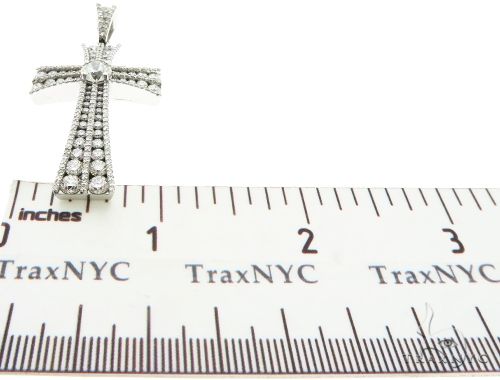 Diamond Cross with a Center Stone 64074 - Image 8