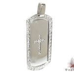 Diamond Cross Crucifix Dog Tag 26943 - Image 2