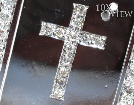 Diamond Cross Crucifix Dog Tag 26943 - Image 3