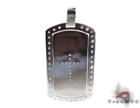 Diamond Cross Crucifix Dog Tag 26943 - Image 4
