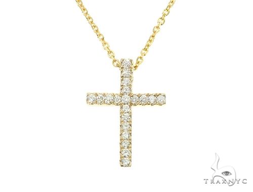Diamond Cross Necklace Set 65878 - Image 1