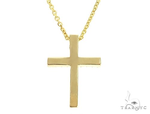 Diamond Cross Necklace Set 65878 - Image 3