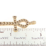 14K Rose Gold Diamond Ankh Cross Crucifix Pendant 56546 - Image 7