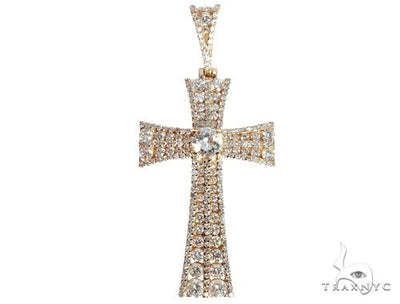 Diamond Cross with a Center Stone 64155 - Image 1