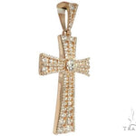 Diamond Cross with a Center Stone 64155 - Image 2