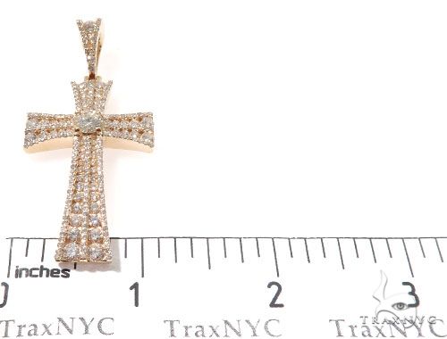 Diamond Cross with a Center Stone 64155 - Image 9