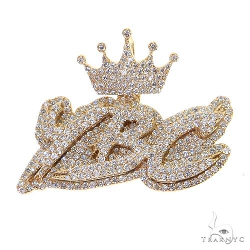 Diamond Crown Name Pendant 69072 - Image 1