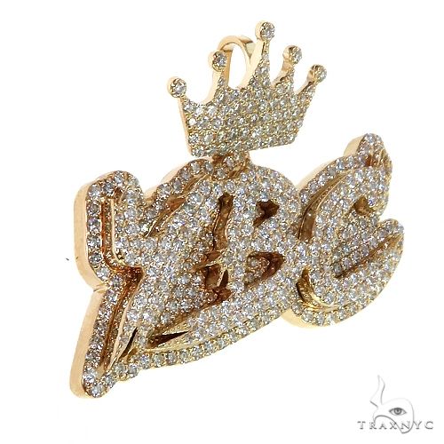 Diamond Crown Name Pendant 69072 - Image 2