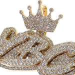 Diamond Crown Name Pendant 69072 - Image 3