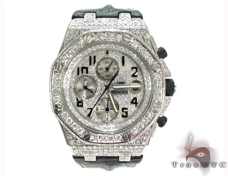 Diamond Dial Audemars Piguet Royal Oak Offshore Diamond Watch 31018 - Image 2