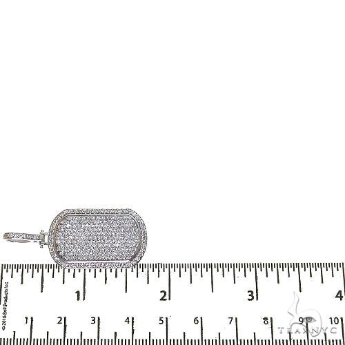 14K Gold Diamond Dog Tag Pendant, photo 6 of 6