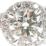 Diamond Engagement Halo Rings Set 64004 - Image 3
