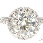 Diamond Engagement Halo Rings Set 64004 - Image 6