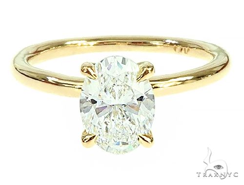 Oval Shape Diamond Engagement Ring 65744 - Image 2