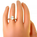 Oval Shape Diamond Engagement Ring 65744 - Image 7
