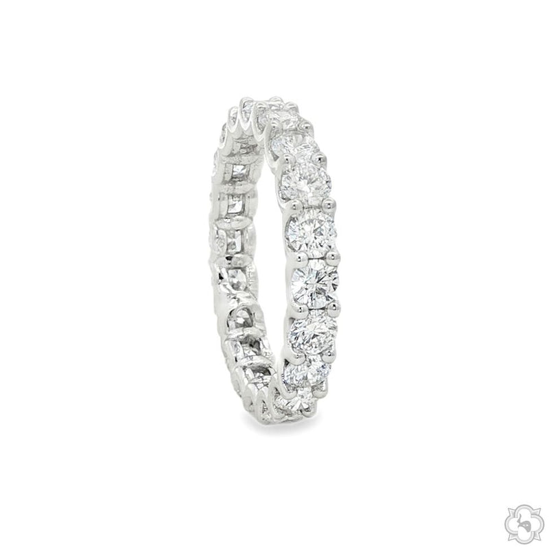 14K Gold Lab-Grown Diamond Eternity Band 3mm, photo 2 of 5