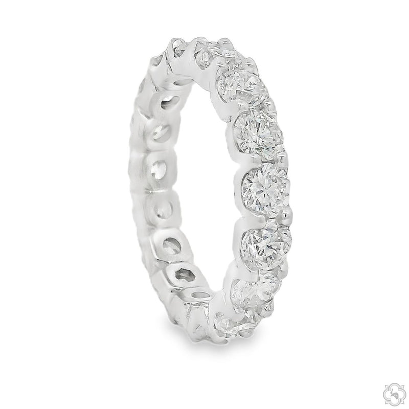 14K Gold Diamond Eternity Band, photo 4 of 4