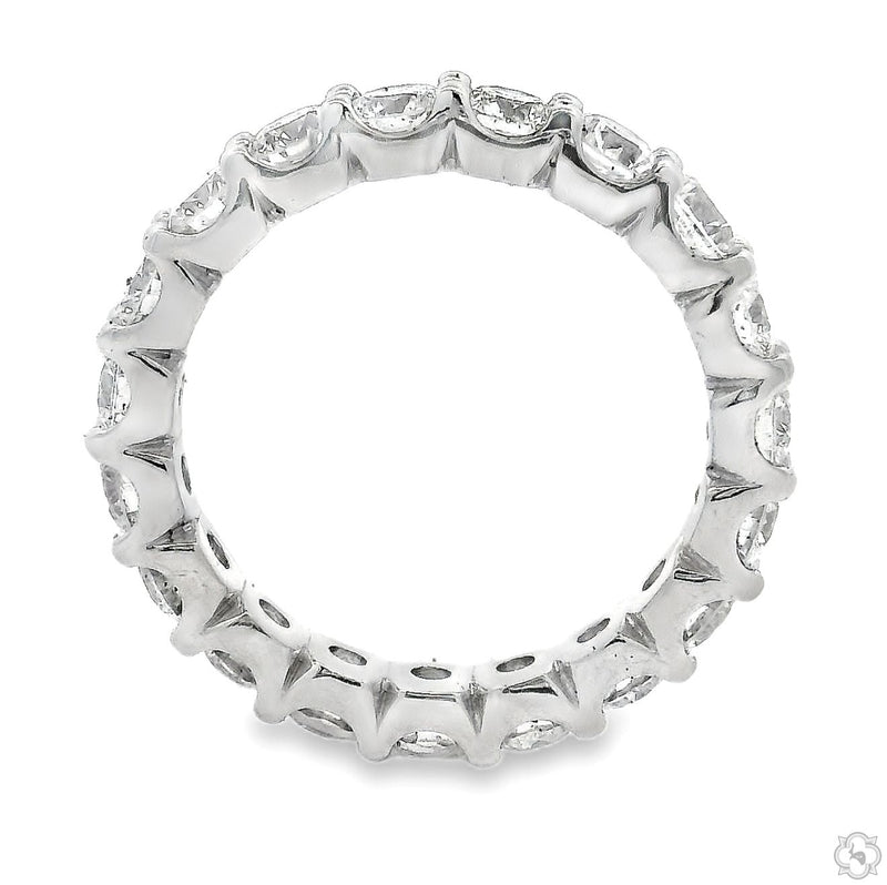 14K Gold Diamond Eternity Band, photo 3 of 4