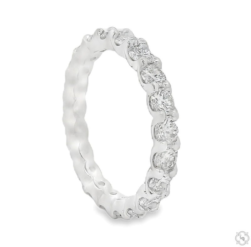 14K Gold Diamond Eternity Band, photo 2 of 6