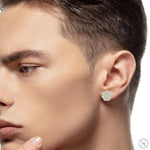 Diamond Flower Earrings Large 70409 - Image 6