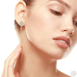 Diamond Flower Earrings Large 70409 - Image 7