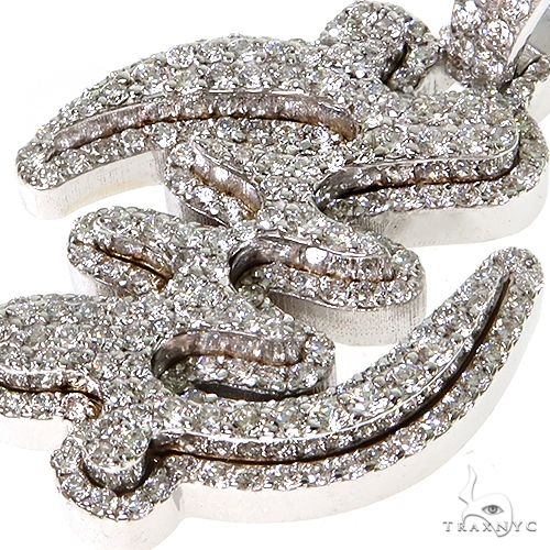 Diamond GYE Nyame Symbol Pendant 67493 - Image 3