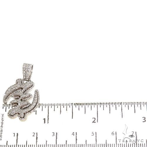 Diamond GYE Nyame Symbol Pendant 67493 - Image 5