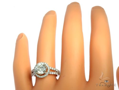 Diamond Halo Engagement Ring 64489 - Image 6