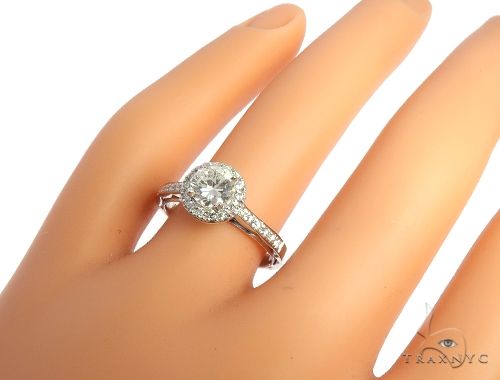 Diamond Halo Engagement Ring 64493 - Image 7