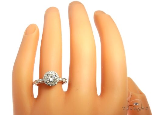 Diamond Halo Engagement Ring 64493 - Image 8