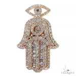 Diamond Hamsa Pendant 68187 - Image 1
