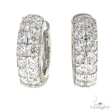 Diamond Hoop Earrings 67112 - Image 1