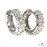 Diamond Hoop Earrings 67112 - Image 3