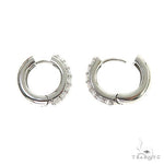 Diamond Hoop Earrings 67112 - Image 5