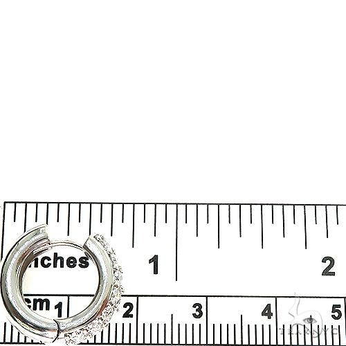 Diamond Hoop Earrings 67112 - Image 6