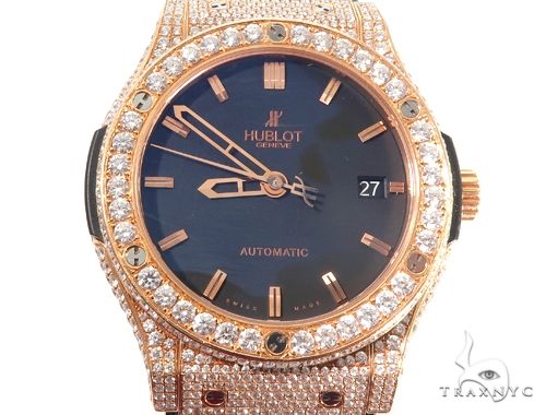 Diamond Hublot Watch Classic Fusion with Rubber Band 64054 - Image 1