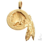 Native American Indian Head Diamond Pendant 64725 - Image 3