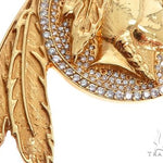 Native American Indian Head Diamond Pendant 64725 - Image 5