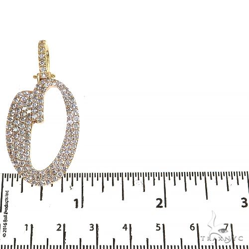 14K Gold Diamond Initial Pendant, photo 5 of 6