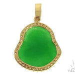 Diamond Jade Stone Buddha Pendant 65482 65483 - Image 3