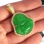 Diamond Jade Stone Buddha Pendant 65482 65483 - Image 5